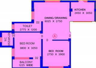 Bajrang Prathama Apartment (2BHK+2T (890 sq ft) 890 sq ft) Bajrang Prathama Apartment (2BHK+2T (890 sq ft) 890 sq ft)