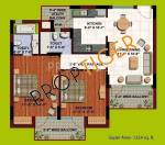 ABA Orange County (2BHK+2T (1,224 sq ft) 1224 sq ft)