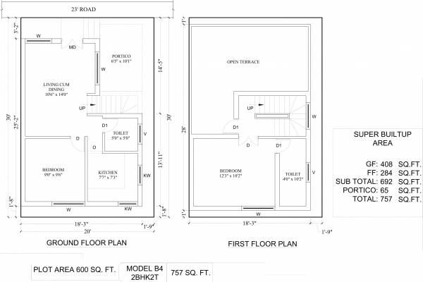 Amazze Abi Krishna Villas (2BHK+2T (757 sq ft) 757 sq ft)