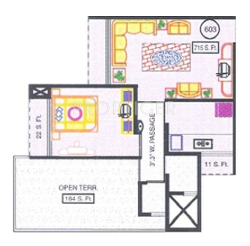 Maatoshree Moreshwar Complex (1BHK+1T (715 sq ft) 715 sq ft)