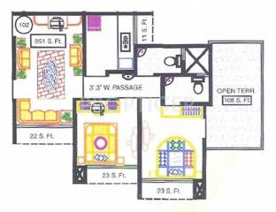 Maatoshree Moreshwar Complex (2BHK+2T (951 sq ft) 951 sq ft) Maatoshree Moreshwar Complex (2BHK+2T (951 sq ft) 951 sq ft)