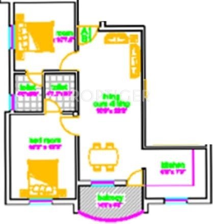 Uma Palaparthi (2BHK+2T (698 sq ft) 698 sq ft)