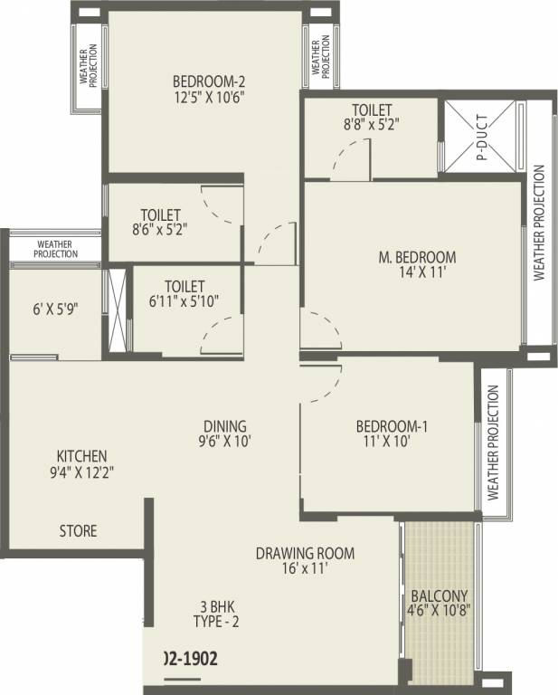 Arvind Oasis (3BHK+3T (1,022.68 sq ft) 1022.68 sq ft) Arvind Oasis (3BHK+3T (1,022.68 sq ft) 1022.68 sq ft)