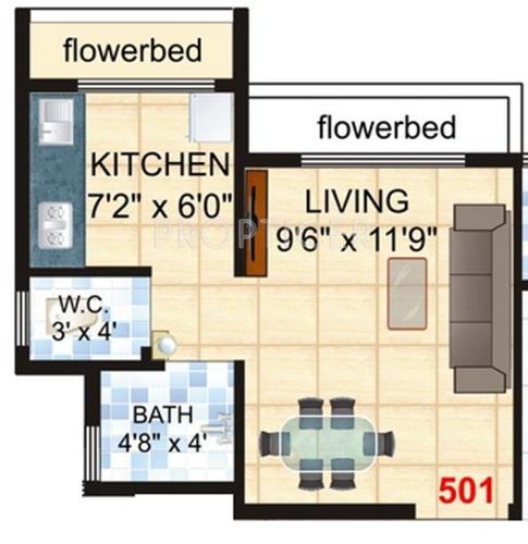 Sambhav Deep Shivam (1BHK+1T (585 sq ft) 585 sq ft)