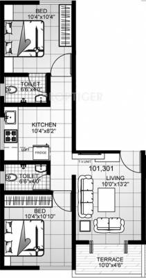 Ameya Lotus (2BHK+2T (790 sq ft) 790 sq ft)