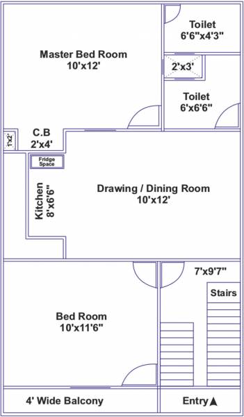Siddhartham Mansion (2BHK+2T (558 sq ft) 558 sq ft)
