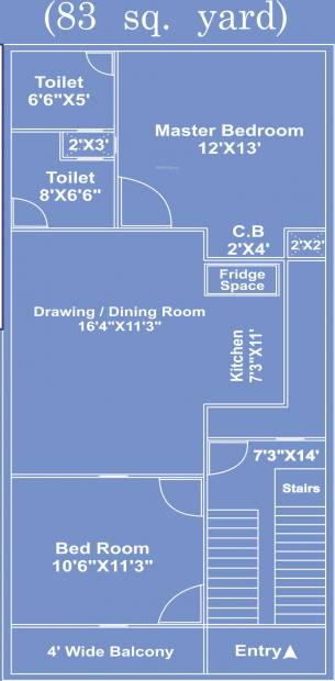 Siddhartham Mansion (2BHK+2T (747 sq ft) 747 sq ft)