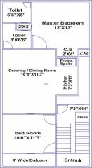 Siddhartham Mansion (2BHK+2T (747 sq ft) 747 sq ft)