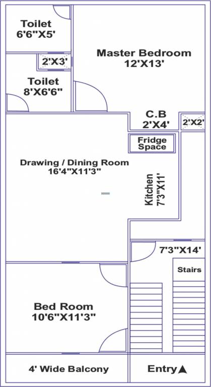 Siddhartham Mansion (2BHK+2T (747 sq ft) 747 sq ft)