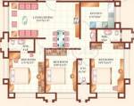 Sabari Shikhar Floor Plan (3BHK+3T)
