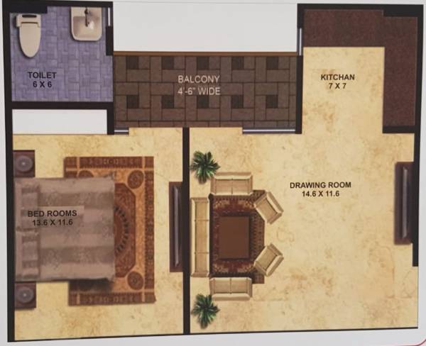 MSJ Capital Homes (1BHK+1T (625 sq ft) 625 sq ft) MSJ Capital Homes (1BHK+1T (625 sq ft) 625 sq ft)