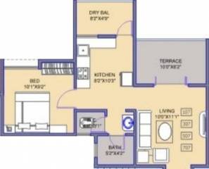 Shri Sai Hills Phase I (1BHK+1T (603 sq ft) 603 sq ft)