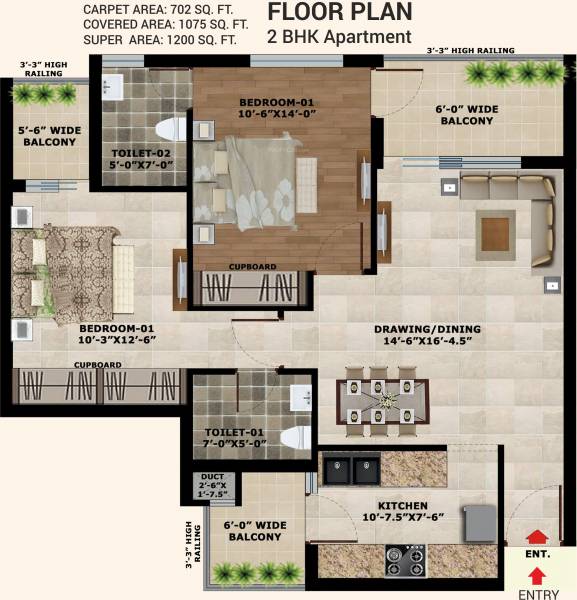 SBP Gateway Of Dreams (2BHK+2T (1,200 sq ft) 1200 sq ft) SBP Gateway Of Dreams (2BHK+2T (1,200 sq ft) 1200 sq ft)