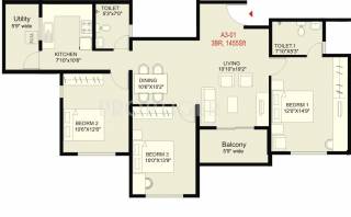 SNN Raj Serenity Phase 2 (3BHK+2T (1,455 sq ft) 1455 sq ft) SNN Raj Serenity Phase 2 (3BHK+2T (1,455 sq ft) 1455 sq ft)