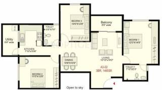 SNN Raj Serenity Phase 2 (3BHK+2T (1,465 sq ft) 1465 sq ft) SNN Raj Serenity Phase 2 (3BHK+2T (1,465 sq ft) 1465 sq ft)