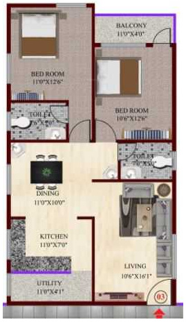  srinivasa palm woods Floor Plan Floor Plan