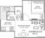 Chordias Atulya (1BHK+1T (405 sq ft) 405 sq ft) Chordias Atulya (1BHK+1T (405 sq ft) 405 sq ft)