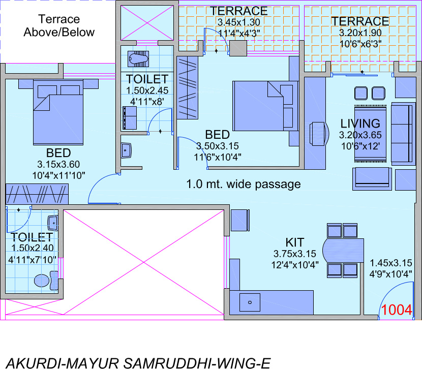 Bunty Mayur Samruddhi Phase II (2BHK+2T (1,065 sq ft) 1065 sq ft) Bunty Mayur Samruddhi Phase II (2BHK+2T (1,065 sq ft) 1065 sq ft)