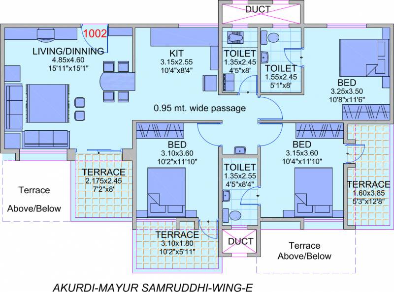 Bunty Mayur Samruddhi Phase II (3BHK+3T (1,413 sq ft) 1413 sq ft)