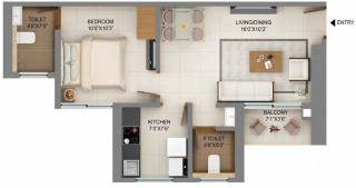 Shapoorji Pallonji Mumbai Dreams (1BHK+1T (413.44 sq ft) 413.44 sq ft)