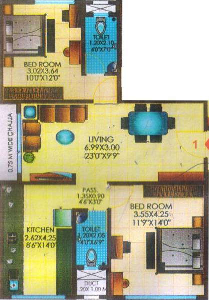 Atharva Shweta CHS (2BHK+2T (715.05 sq ft) 715.05 sq ft)