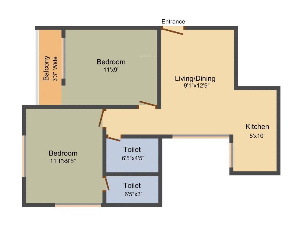 Cancun Canvas (2BHK+2T (766 sq ft) 766 sq ft) Cancun Canvas (2BHK+2T (766 sq ft) 766 sq ft)