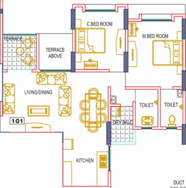 floorPlan of N B Pearl Phase III