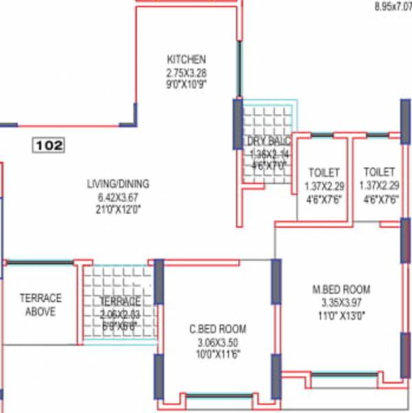 floorPlan of N B Pearl Phase III