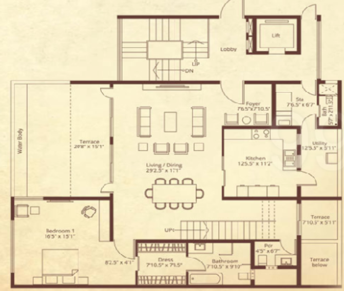  grove Floor Plan Lower Level Floor