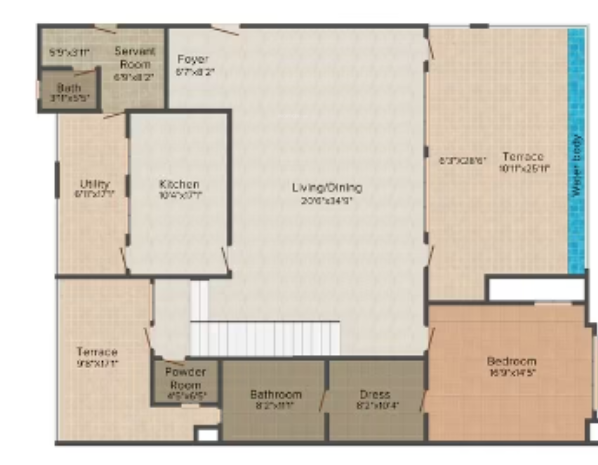  grove Floor Plan Lower Level Duplex Plan