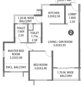 floorPlan of Paranjape Blue Ridge Project E Land T24 And T25
