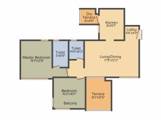 Concord TruSpace Prima Domus Phase 2 (2BHK+2T (655.31 sq ft) 655.31 sq ft) Concord TruSpace Prima Domus Phase 2 (2BHK+2T (655.31 sq ft) 655.31 sq ft)