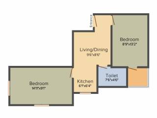 Basu And Dutta Ganga Enclave (2BHK+2T (770 sq ft) 770 sq ft) Basu And Dutta Ganga Enclave (2BHK+2T (770 sq ft) 770 sq ft)