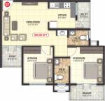 Sai Vrushabadri Towers (2BHK+2T (985 sq ft) 985 sq ft)