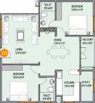 RM Preethi Woods (2BHK+2T (1,180 sq ft) 1180 sq ft)
