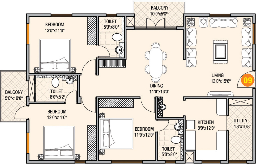 RM Preethi Woods (3BHK+3T (1,615 sq ft) 1615 sq ft) RM Preethi Woods (3BHK+3T (1,615 sq ft) 1615 sq ft)