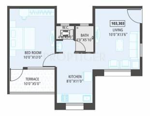 Darode Oakwood County (1BHK+1T (562 sq ft) 562 sq ft) Darode Oakwood County (1BHK+1T (562 sq ft) 562 sq ft)