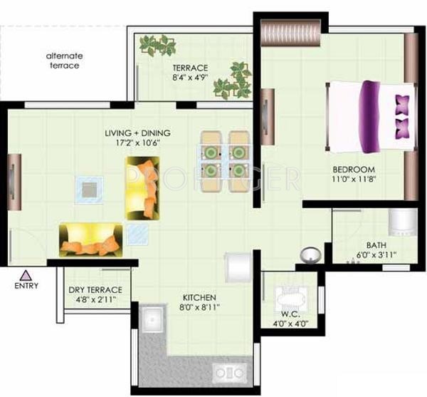Dreams Rachana (1BHK+1T (657 sq ft) 657 sq ft)