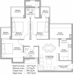 Unity The Amaryllis (3BHK+2T (1,501 sq ft) 1501 sq ft) Unity The Amaryllis (3BHK+2T (1,501 sq ft) 1501 sq ft)