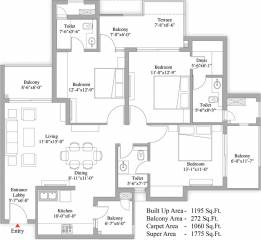 Unity The Amaryllis (3BHK+3T (1,775 sq ft) 1775 sq ft) Unity The Amaryllis (3BHK+3T (1,775 sq ft) 1775 sq ft)