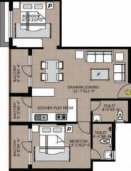 Evos Mahaveer Enclave (2BHK+2T (824.50 sq ft) 824.5 sq ft)