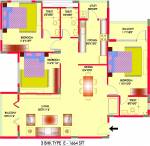 New India Tanzanite (3BHK+3T (1,664 sq ft) 1664 sq ft) New India Tanzanite (3BHK+3T (1,664 sq ft) 1664 sq ft)