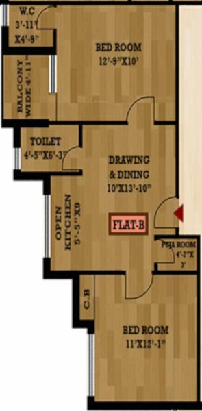 Mondal Samridhi Residency (2BHK+2T (768 sq ft) 768 sq ft)