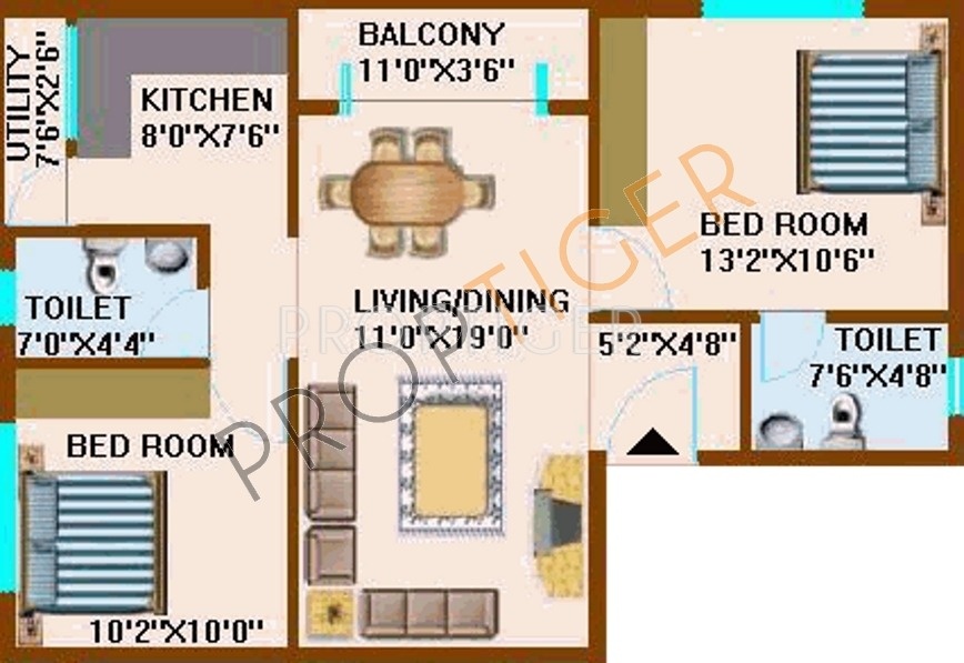 CMRS Periwinkle Residency (2BHK+2T (1,010 sq ft) 1010 sq ft) CMRS Periwinkle Residency (2BHK+2T (1,010 sq ft) 1010 sq ft)