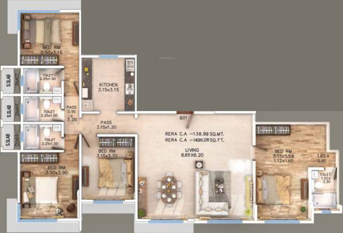 KK Realty Grande (4BHK+4T (1,496.08 sq ft) 1496.08 sq ft)