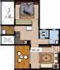 Dhanashree Meghraj (1BHK+1T (441.32 sq ft) 441.32 sq ft)