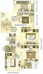 Evershine Madhuvan (3BHK+3T (973.92 sq ft) 973.92 sq ft) Evershine Madhuvan (3BHK+3T (973.92 sq ft) 973.92 sq ft)