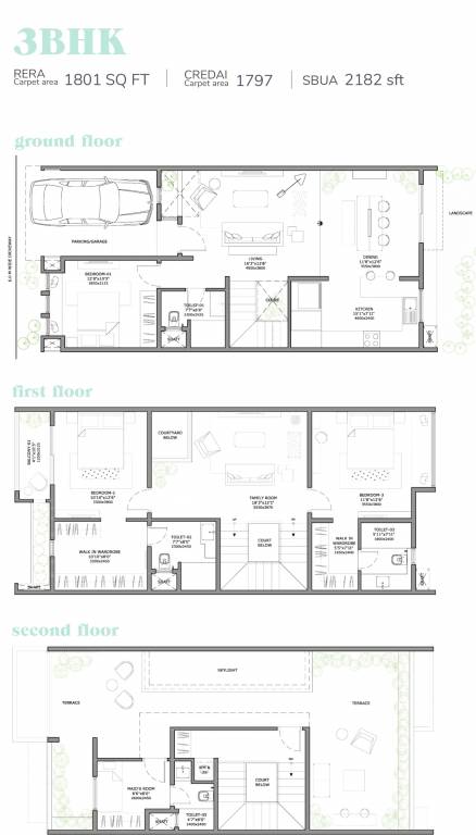 Assetz Soul And Soil (3BHK+3T (2,182 sq ft) + Servant Room 2182 sq ft)