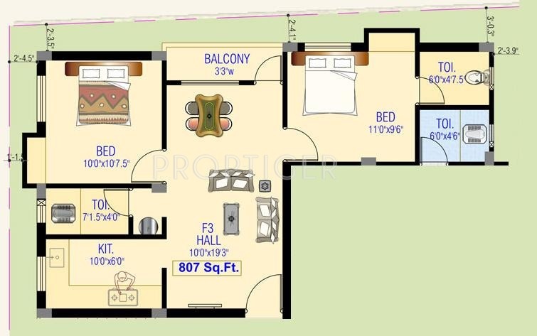 Chola Srinivasa (2BHK+3T (807 sq ft) 807 sq ft) Chola Srinivasa (2BHK+3T (807 sq ft) 807 sq ft)