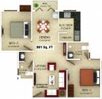 Saradeuz Ecstasy (2BHK+2T (901 sq ft) 901 sq ft) Saradeuz Ecstasy (2BHK+2T (901 sq ft) 901 sq ft)